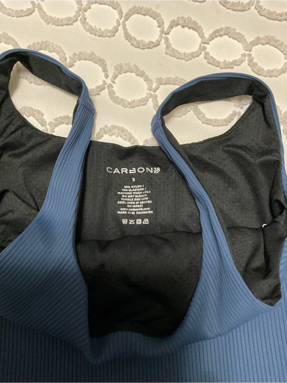 Carbon38 Ribbed Square-Neck Tank - Picture 2 of 2